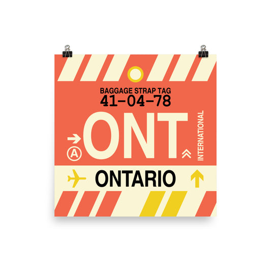 Travel-Themed Poster Print • ONT Ontario Souvenir • YHM Designs - Image 02