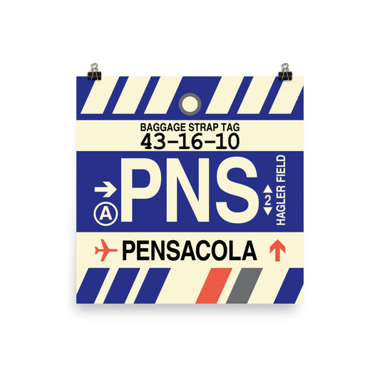 Travel-Themed Poster Print • PNS Pensacola Souvenir • YHM Designs - Image 02