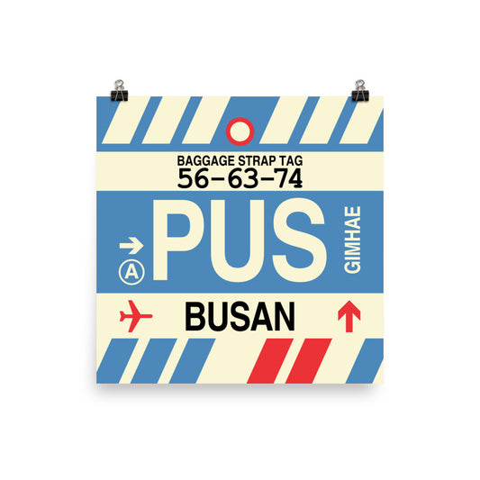 Travel-Themed Poster Print • PUS Busan Souvenir • YHM Designs - Image 02