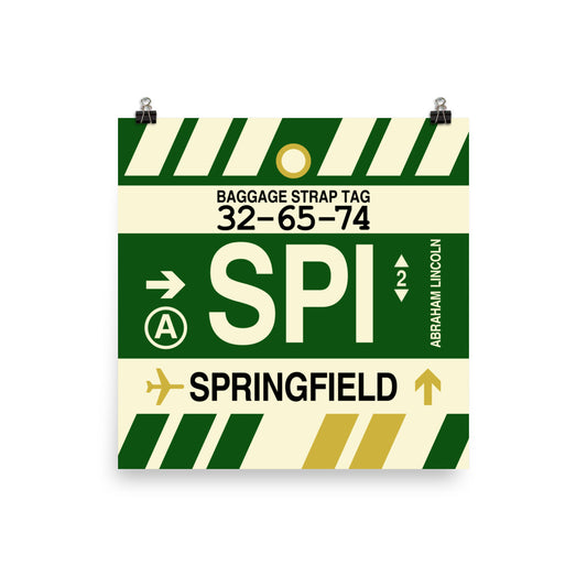 Travel-Themed Poster Print • SPI Springfield Souvenir • YHM Designs - Image 02