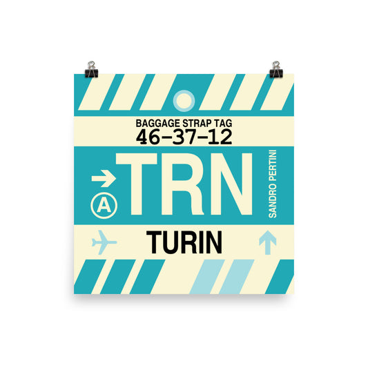 Travel-Themed Poster Print • TRN Turin Souvenir • YHM Designs - Image 02