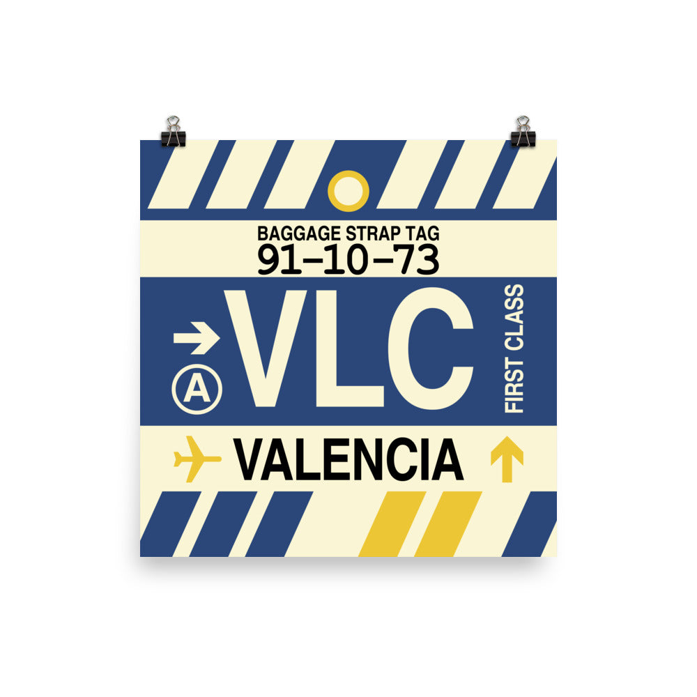 Travel-Themed Poster Print • VLC Valencia Souvenir • YHM Designs - Image 02