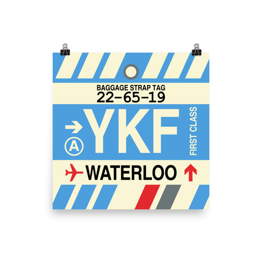 Travel-Themed Poster Print • YKF Waterloo Souvenir • YHM Designs - Image 02