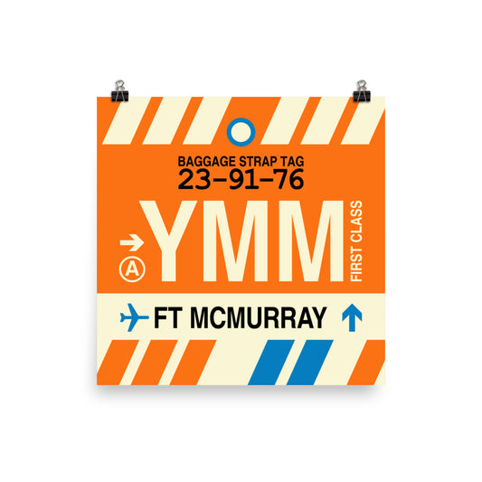 Travel-Themed Poster Print • YMM Fort McMurray Souvenir • YHM Designs - Image 02