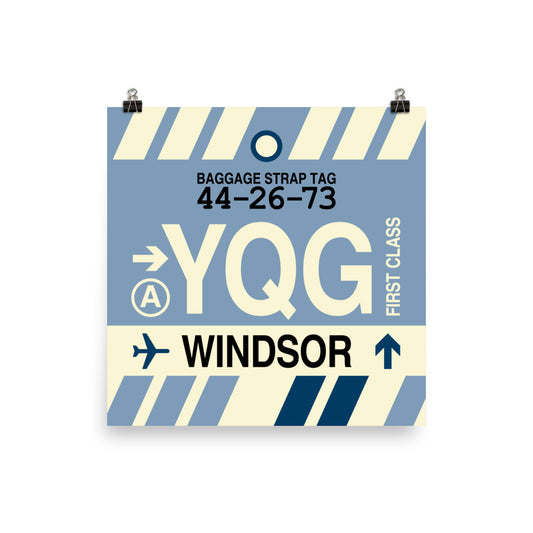 Travel-Themed Poster Print • YQG Windsor Souvenir • YHM Designs - Image 02