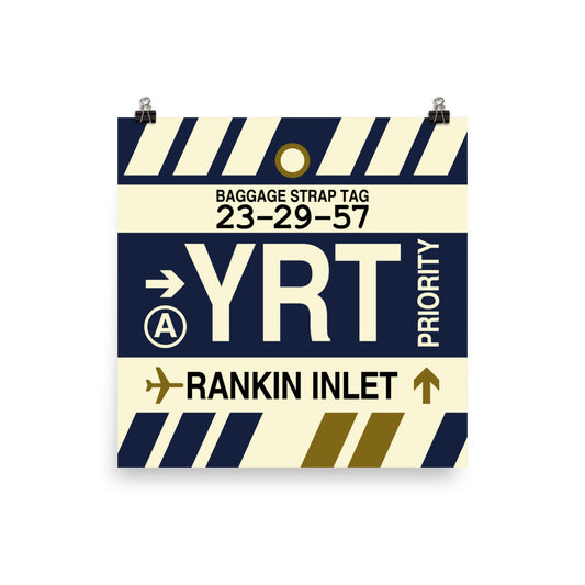 Travel-Themed Poster Print • YRT Rankin Inlet Souvenir • YHM Designs - Image 02