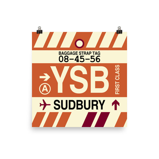 Travel-Themed Poster Print • YSB Sudbury Souvenir • YHM Designs - Image 02