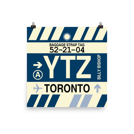 Travel-Themed Poster Print • YTZ Toronto Souvenir • YHM Designs - Image 02