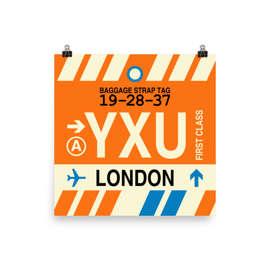 Travel-Themed Poster Print • YXU London Souvenir • YHM Designs - Image 02