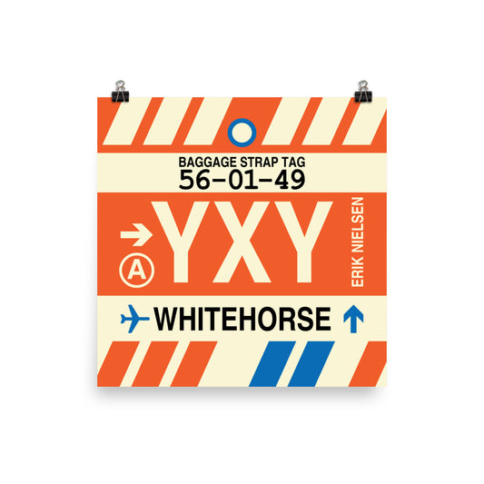 Travel-Themed Poster Print • YXY Whitehorse Souvenir • YHM Designs - Image 02