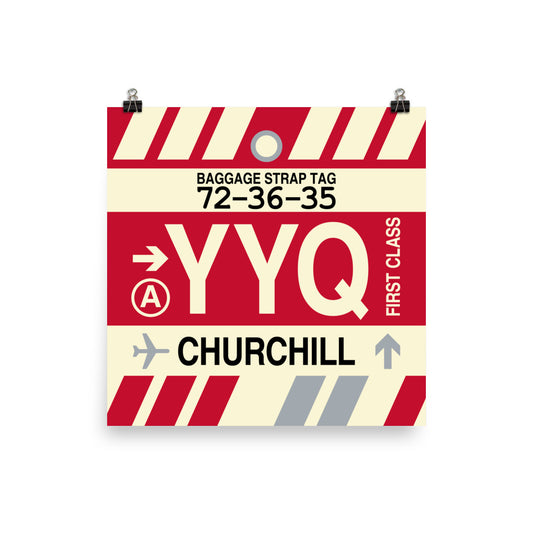 Travel-Themed Poster Print • YYQ Churchill Souvenir • YHM Designs - Image 02