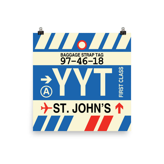 Travel-Themed Poster Print • YYT St. John's Souvenir • YHM Designs - Image 02
