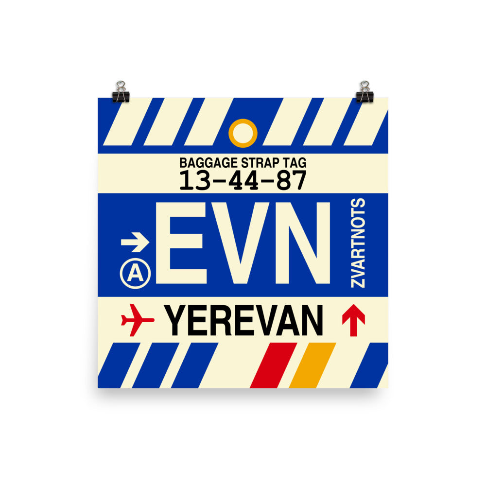 Travel-Themed Poster Print • EVN Yerevan Souvenir • YHM Designs - Image 03