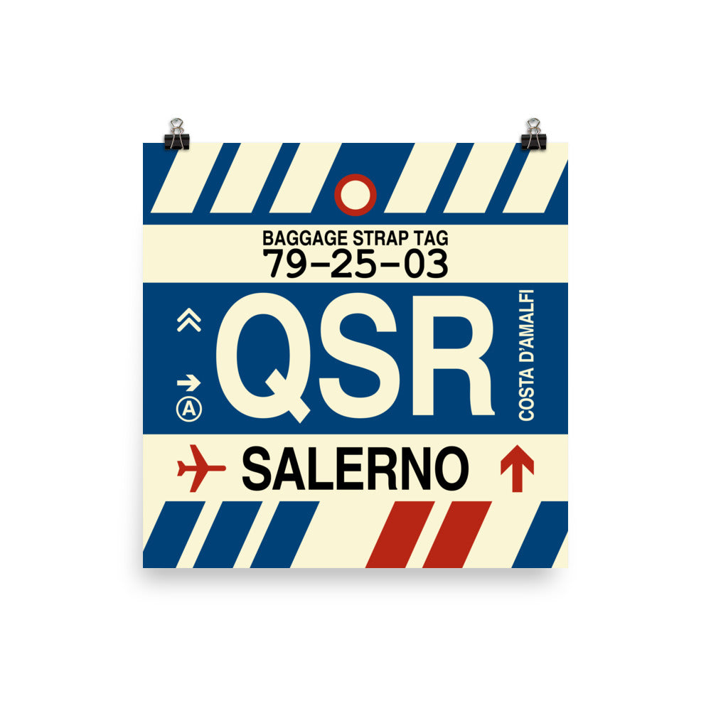 Travel-Themed Poster Print • QSR Salerno Souvenir • YHM Designs - Image 04