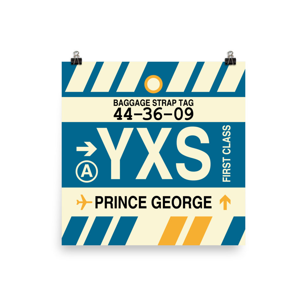 Travel-Themed Poster Print • YXS Prince George • YHM Designs - Image 04