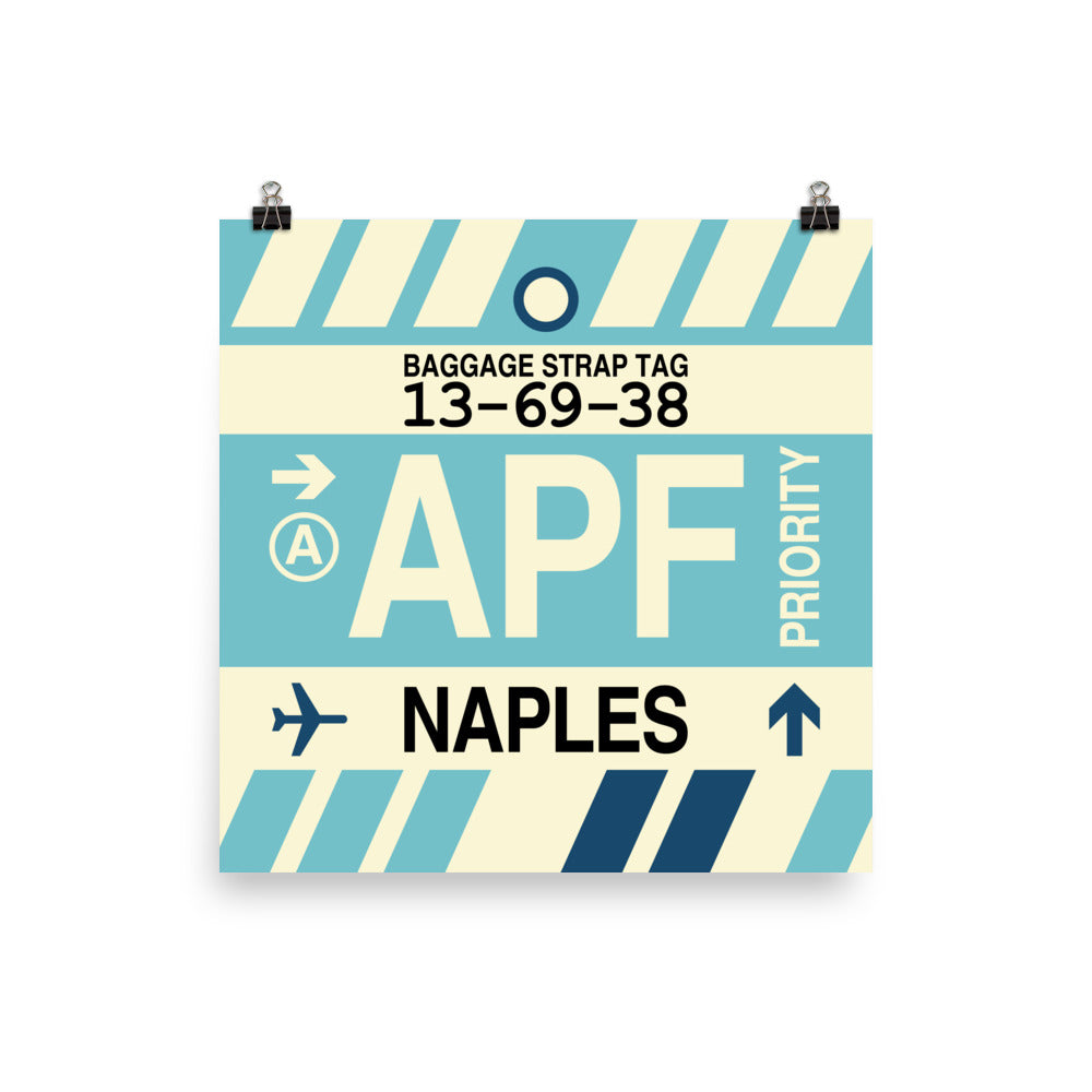 Travel-Themed Poster Print • APF Naples Souvenir • YHM Designs - Image 05