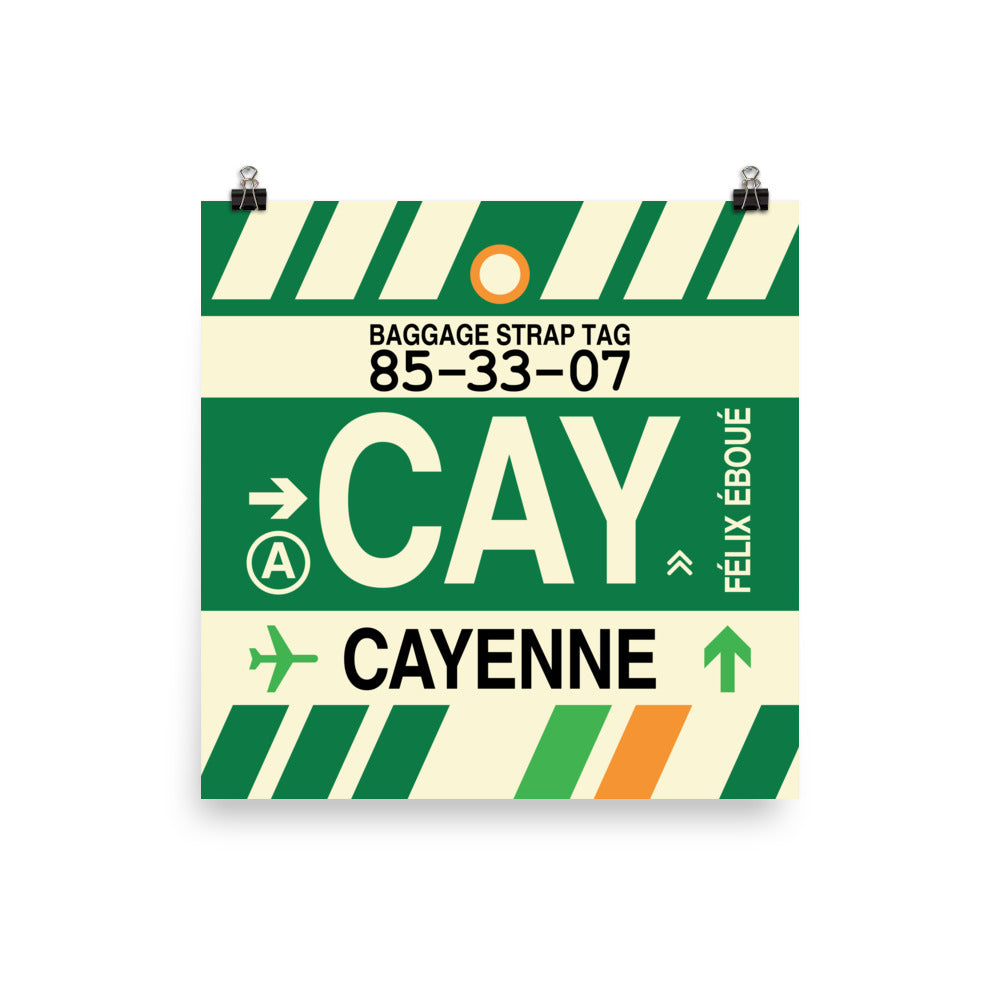 Travel-Themed Poster Print • CAY Cayenne • YHM Designs - Image 05