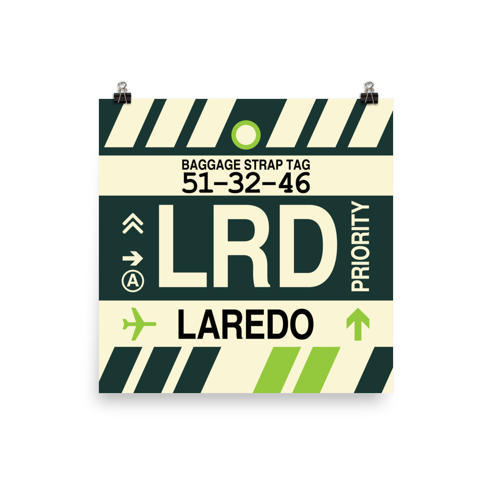 LRD Laredo Texas Poster Print