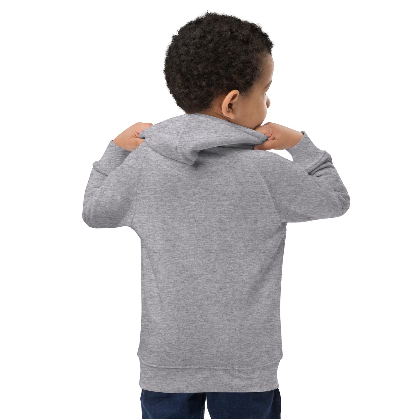 Kid's Sustainable Hoodie - Green Graphic • BOS Boston • YHM Designs - Image 14