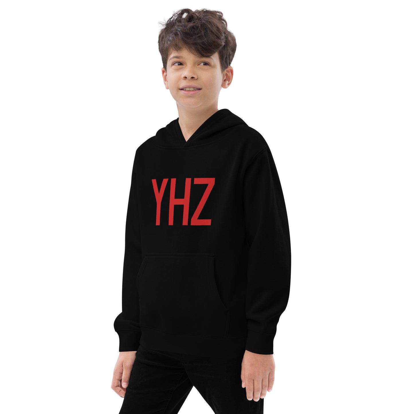 Airport Code Kid's Hoodie • YHZ Halifax • YHM Designs - Image 06
