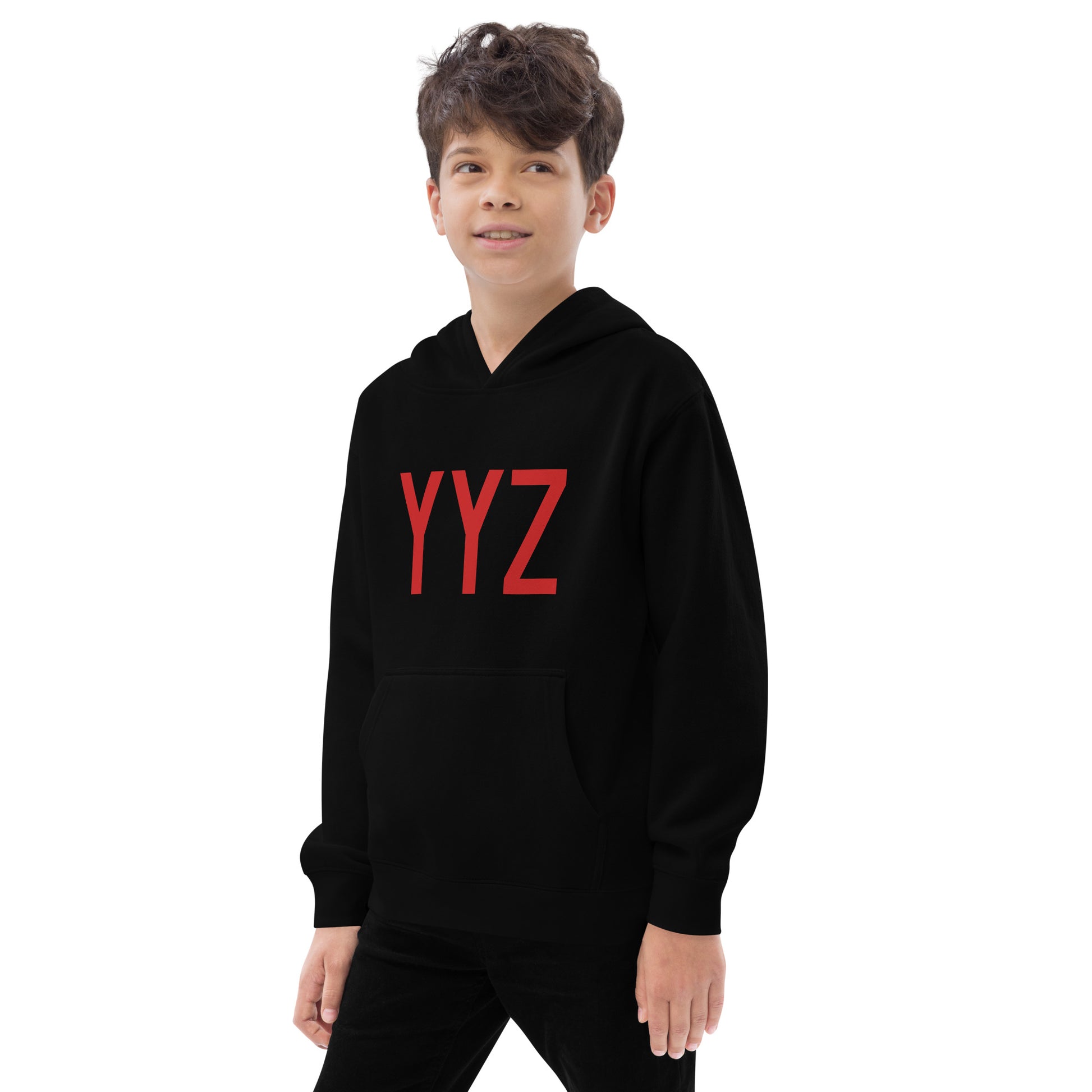 Airport Code Kid's Hoodie • YYZ Toronto • YHM Designs - Image 06