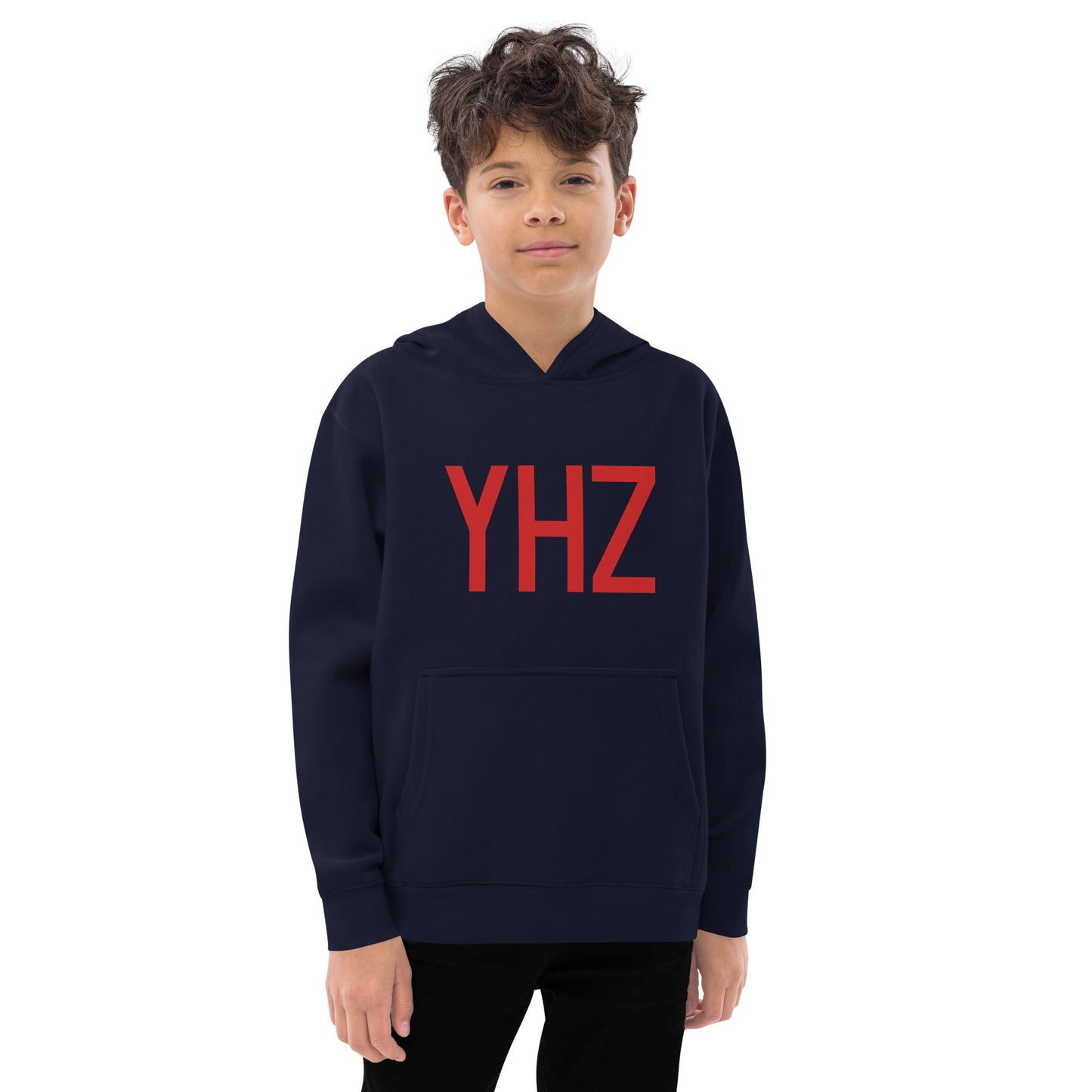 Airport Code Kid's Hoodie • YHZ Halifax • YHM Designs - Image 07
