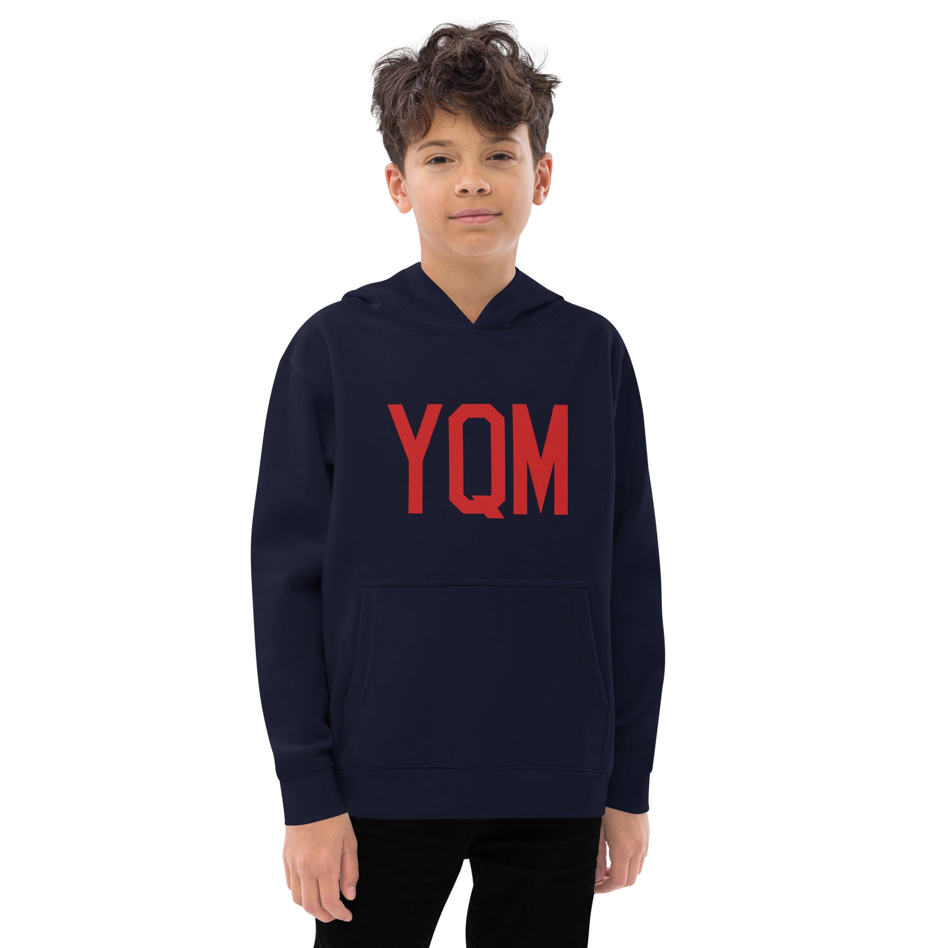 Airport Code Kid's Hoodie • YQM Moncton • YHM Designs - Image 07