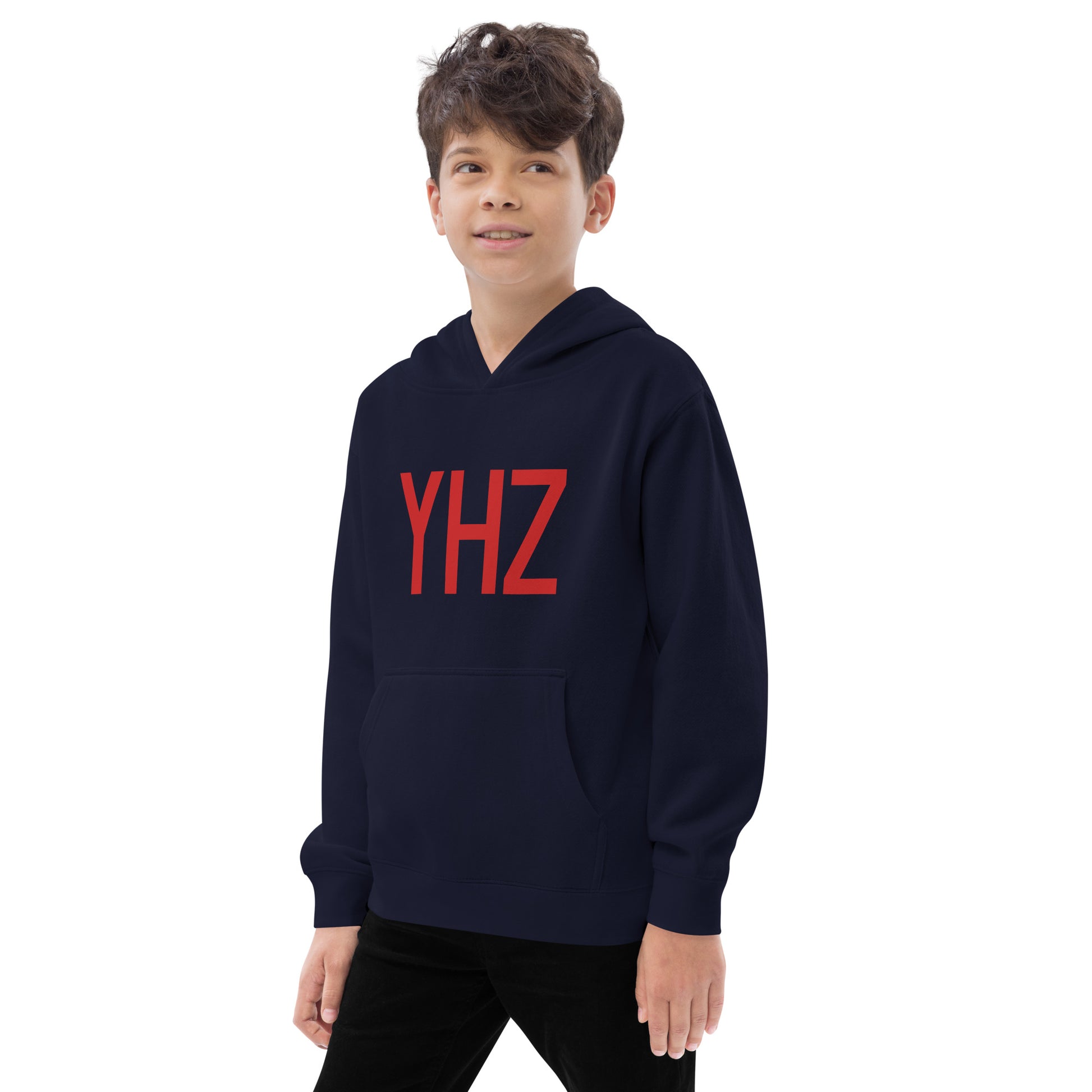 Airport Code Kid's Hoodie • YHZ Halifax • YHM Designs - Image 09