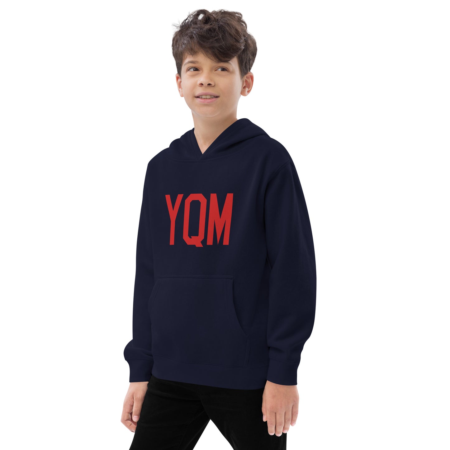 Airport Code Kid's Hoodie • YQM Moncton • YHM Designs - Image 09