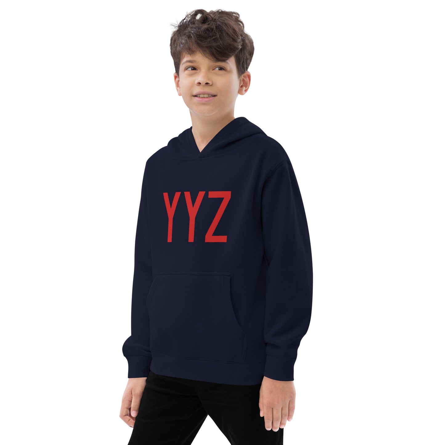 Airport Code Kid's Hoodie • YYZ Toronto • YHM Designs - Image 09