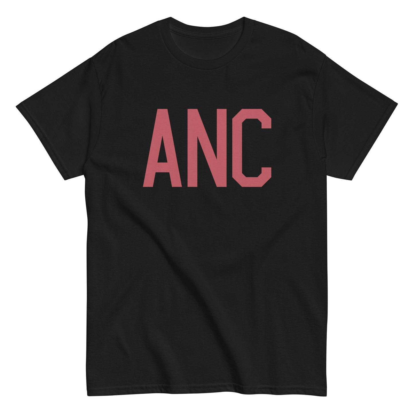 Aviation Enthusiast Men's Tee - Deep Pink Graphic • ANC Anchorage • YHM Designs - Image 02