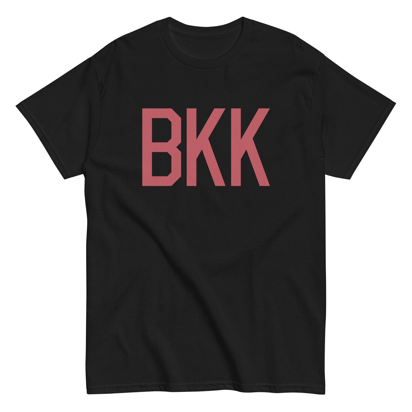 Aviation Enthusiast Men's Tee - Deep Pink Graphic • BKK Bangkok • YHM Designs - Image 02