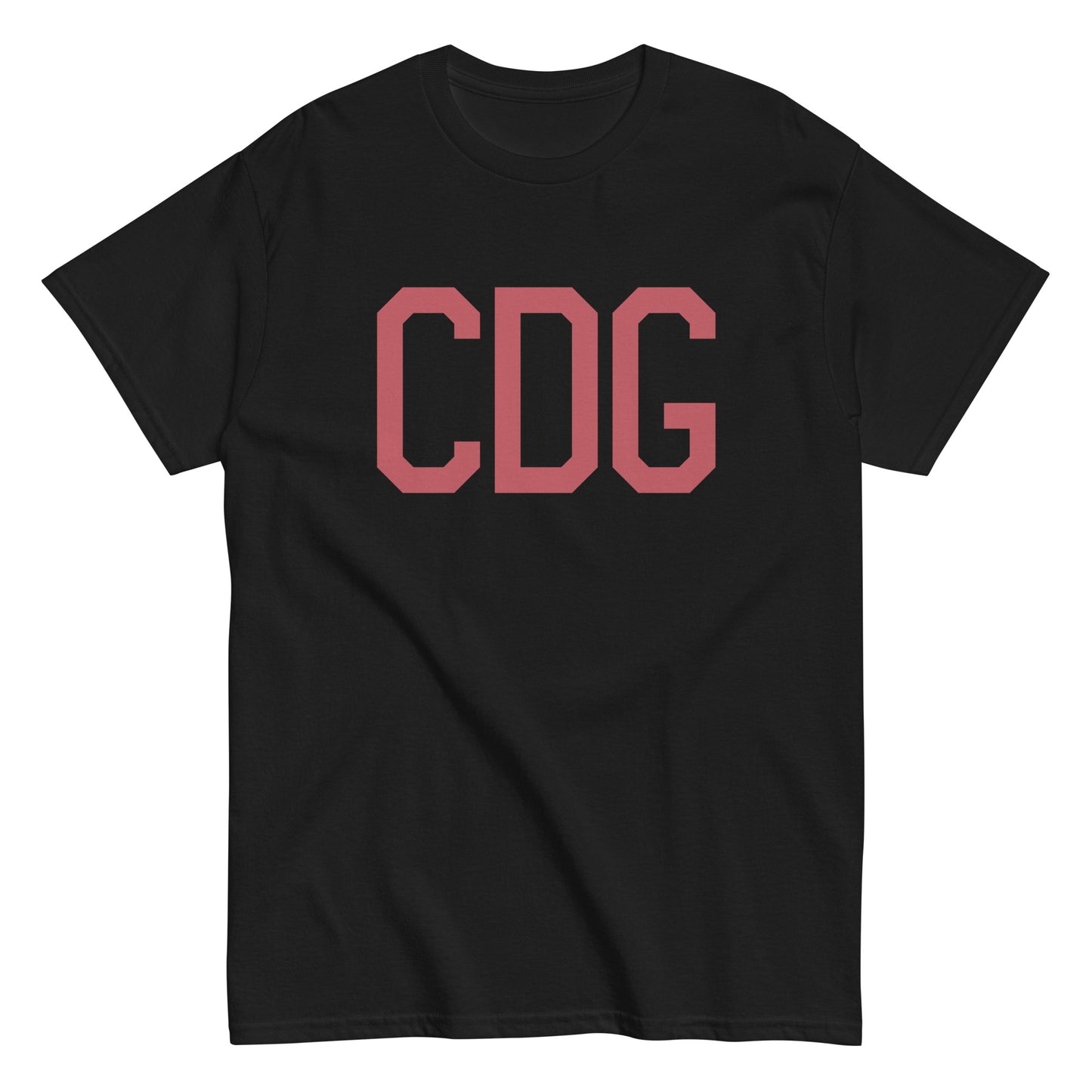 Aviation Enthusiast Men's Tee - Deep Pink Graphic • CDG Paris • YHM Designs - Image 02