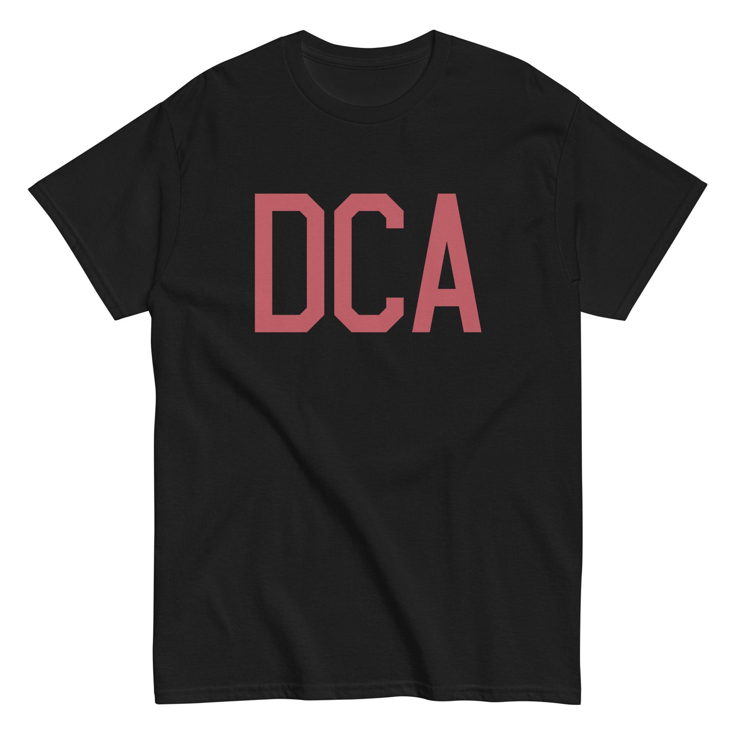 Aviation Enthusiast Men's Tee - Deep Pink Graphic • DCA Washington • YHM Designs - Image 02