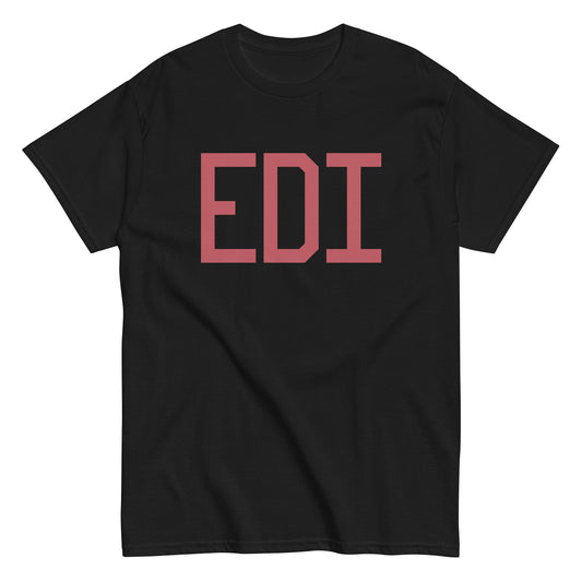 EDI Edinburgh Men's T-Shirt • Air Force Lettering in Deep Pink • YHM Designs - Image 02