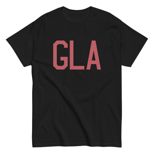 GLA Glasgow Men's T-Shirt • Air Force Lettering in Deep Pink • YHM Designs - Image 02
