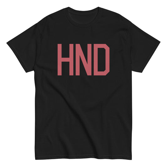 HND Tokyo Men's T-Shirt • Air Force Lettering in Deep Pink • YHM Designs - Image 02