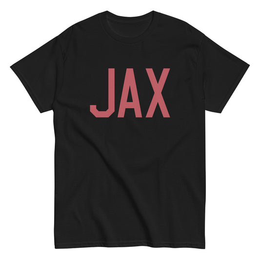 Aviation Enthusiast Men's Tee - Deep Pink Graphic • JAX Jacksonville • YHM Designs - Image 02