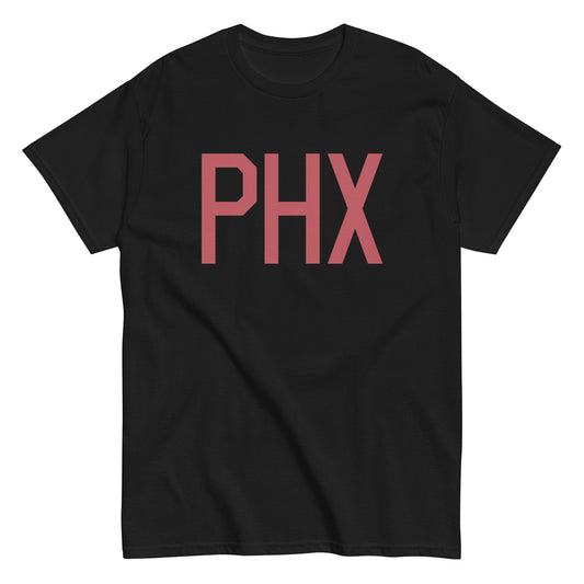 Aviation Enthusiast Men's Tee - Deep Pink Graphic • PHX Phoenix • YHM Designs - Image 02