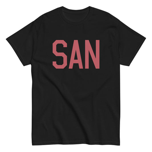 Aviation Enthusiast Men's Tee - Deep Pink Graphic • SAN San Diego • YHM Designs - Image 02