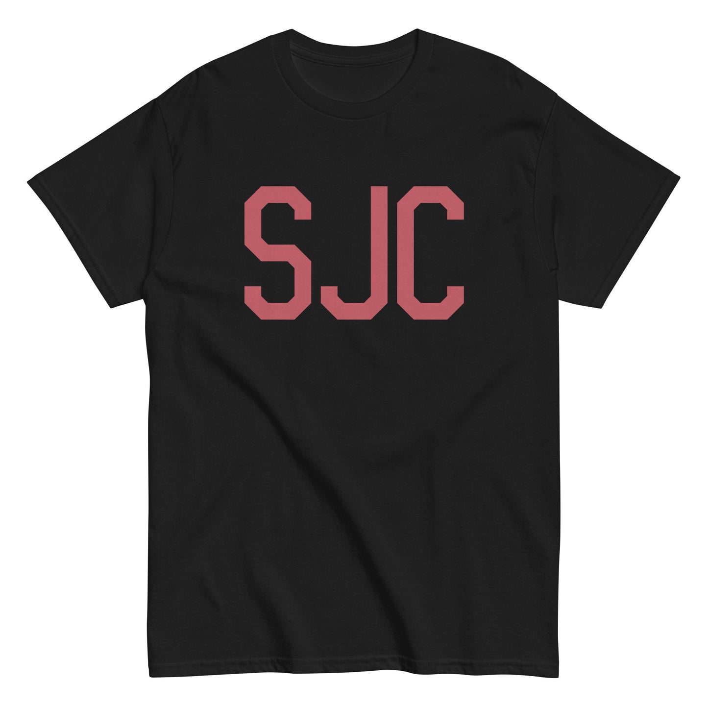 Aviation Enthusiast Men's Tee - Deep Pink Graphic • SJC San Jose • YHM Designs - Image 02