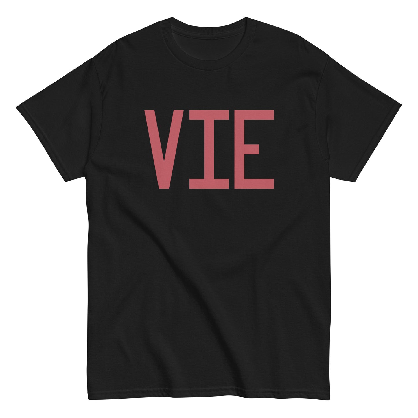 Aviation Enthusiast Men's Tee - Deep Pink Graphic • VIE Vienna • YHM Designs - Image 02