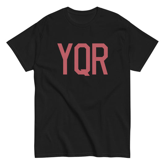 YQR Regina Men's T-Shirt • Air Force Lettering in Deep Pink • YHM Designs - Image 02