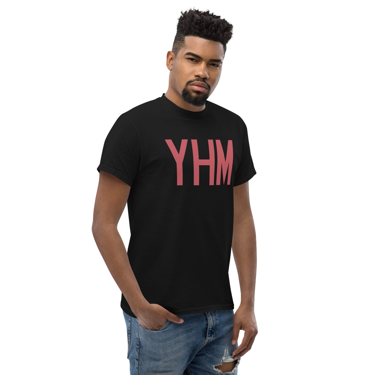 Aviation Enthusiast Men's Tee - Deep Pink Graphic • YHM Hamilton • YHM Designs - Image 08
