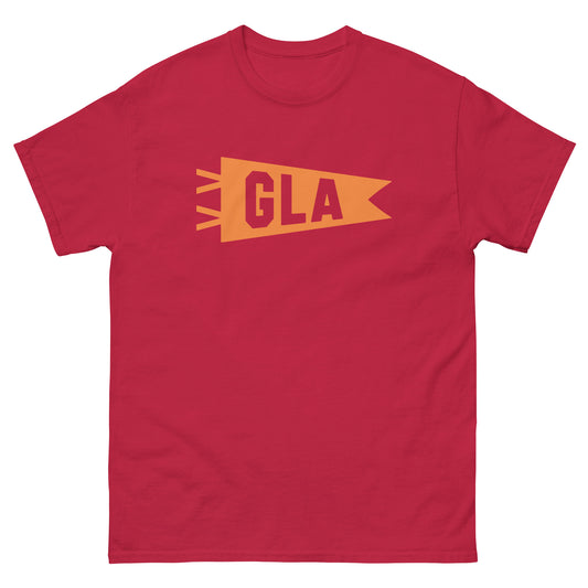GLA Glasgow Men's T-Shirt • Banner Design in Orange • YHM Designs - Image 02