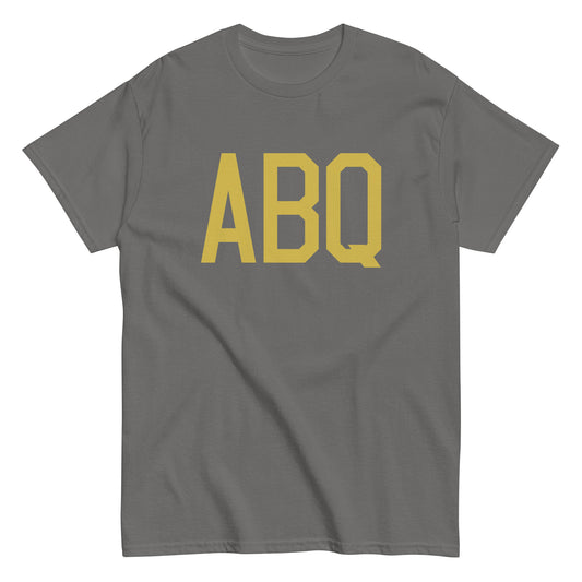 Aviation Enthusiast Men's Tee - Old Gold Graphic • ABQ Albuquerque • YHM Designs - Image 01