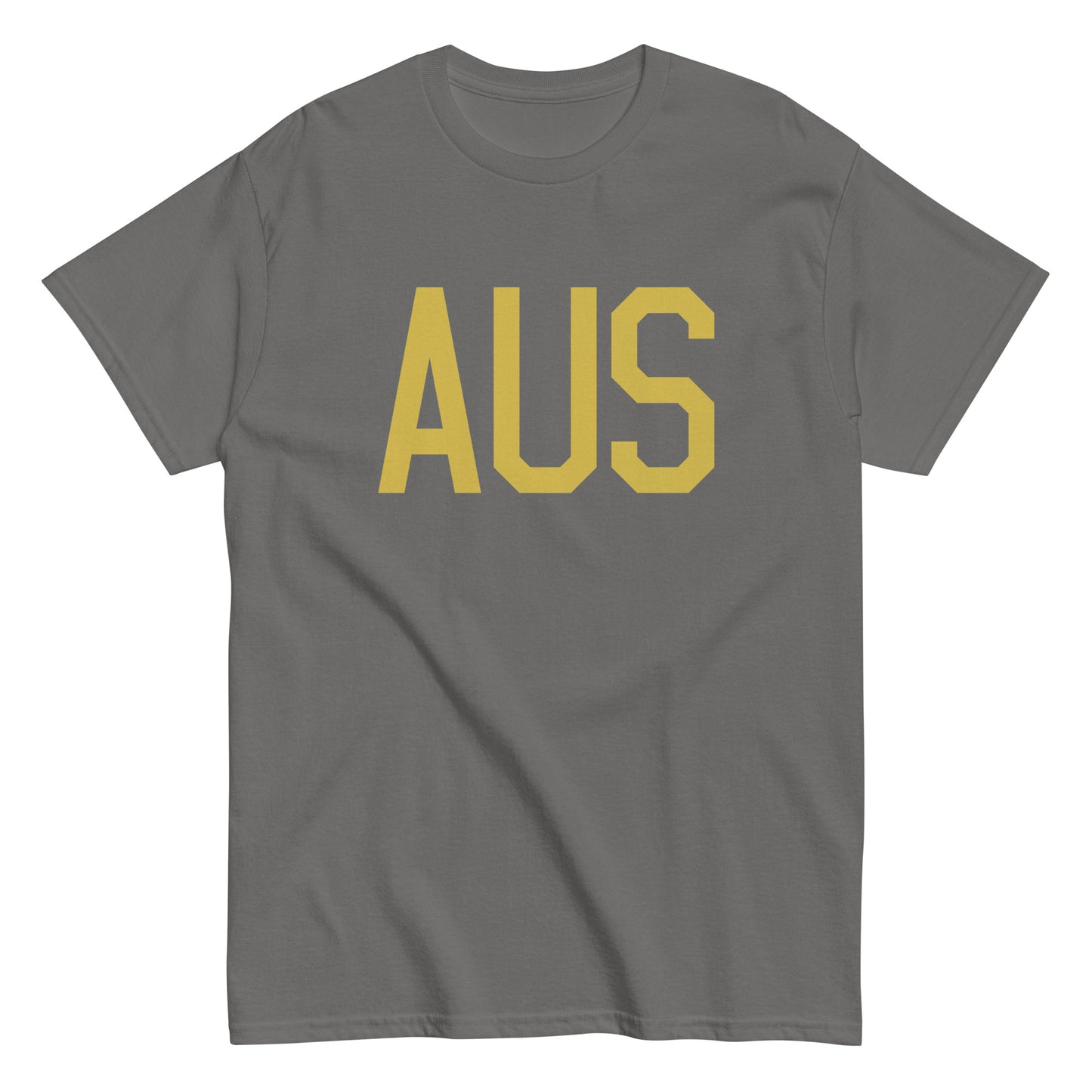 Aviation Enthusiast Men's Tee - Old Gold Graphic • AUS Austin • YHM Designs - Image 01