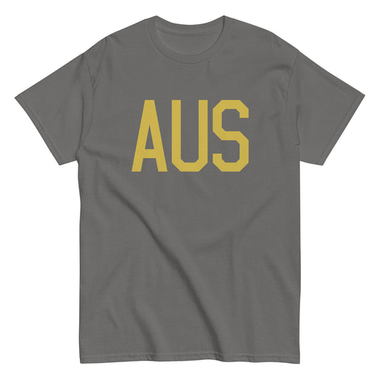 Aviation Enthusiast Men's Tee - Old Gold Graphic • AUS Austin • YHM Designs - Image 01