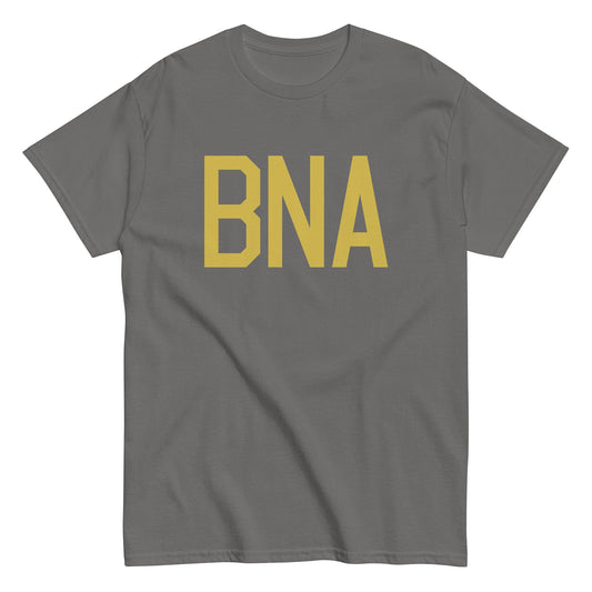 Aviation Enthusiast Men's Tee - Old Gold Graphic • BNA Nashville • YHM Designs - Image 01