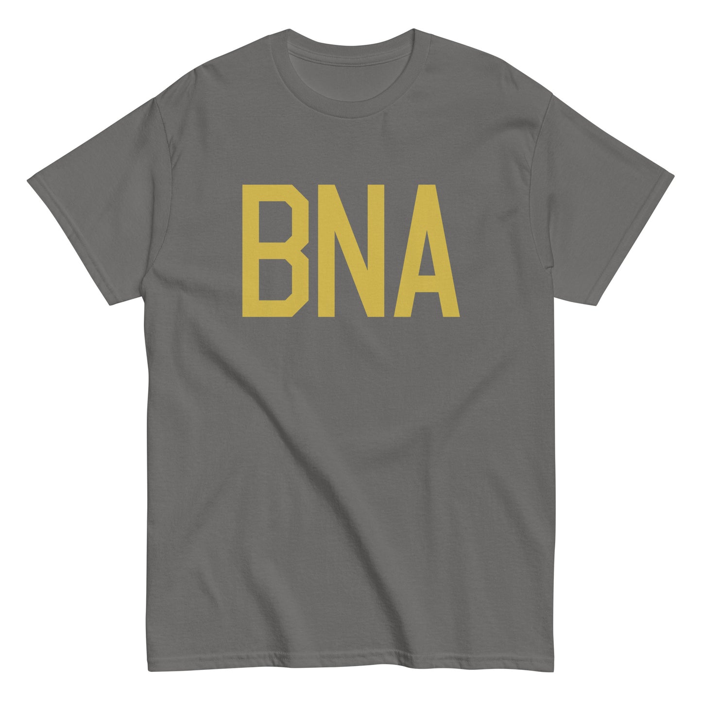 Aviation Enthusiast Men's Tee - Old Gold Graphic • BNA Nashville • YHM Designs - Image 01